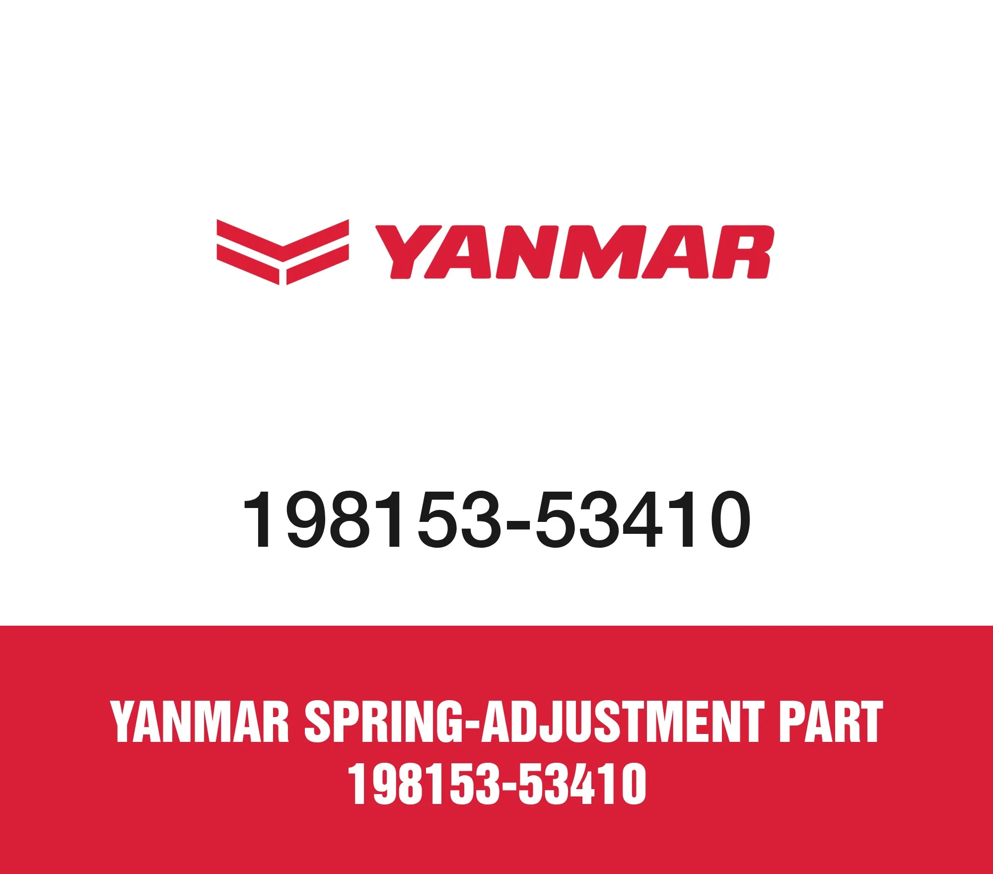 Yanmar Spring-Adjustment Part 198153-53410