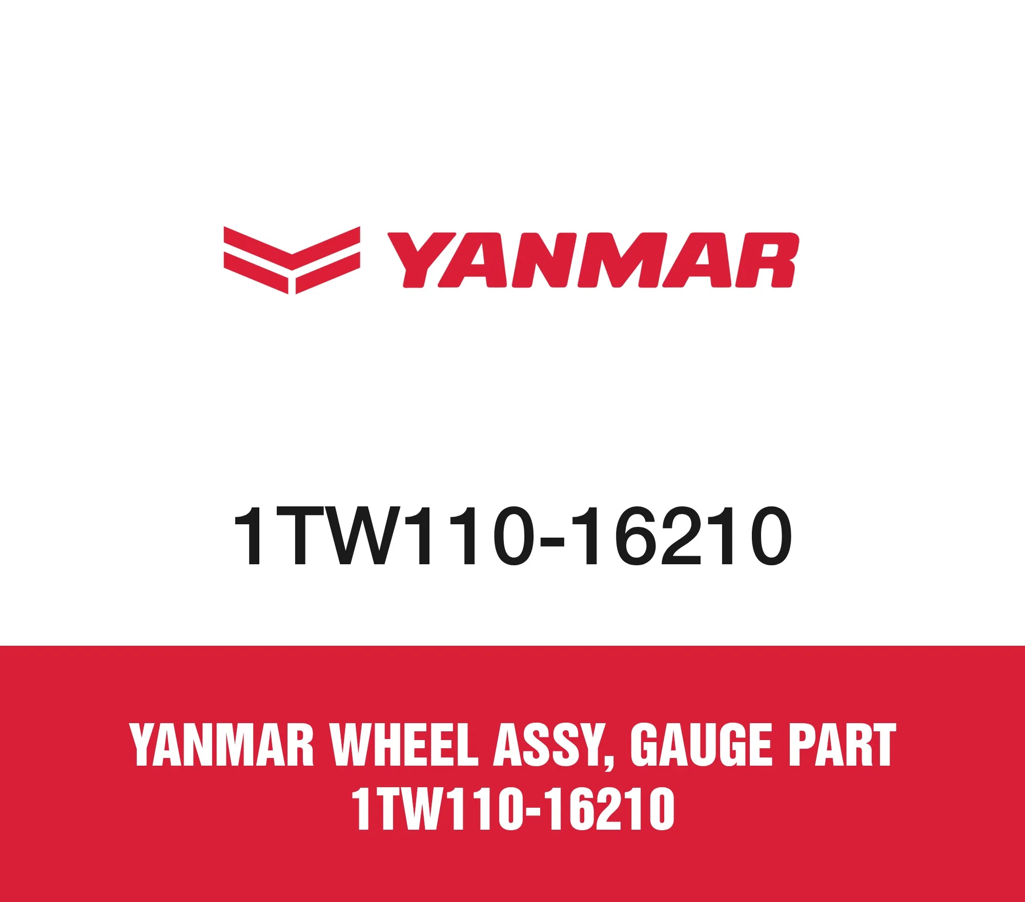 Yanmar Wheel Assy, Gauge Part 1TW110-16210