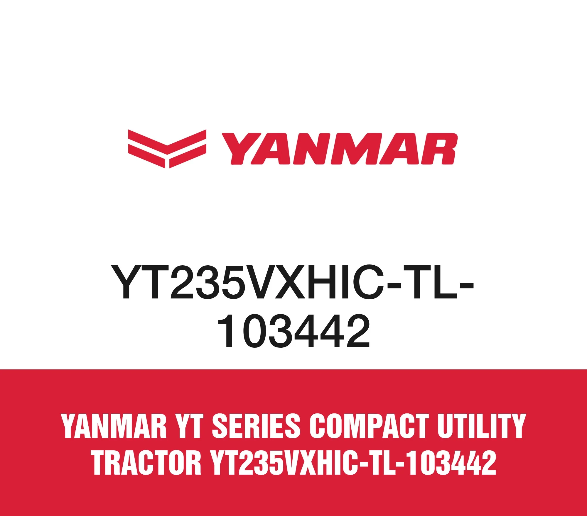 Yanmar YT Series Compact Utility Tractor YT235VXHIC-TL-103442
