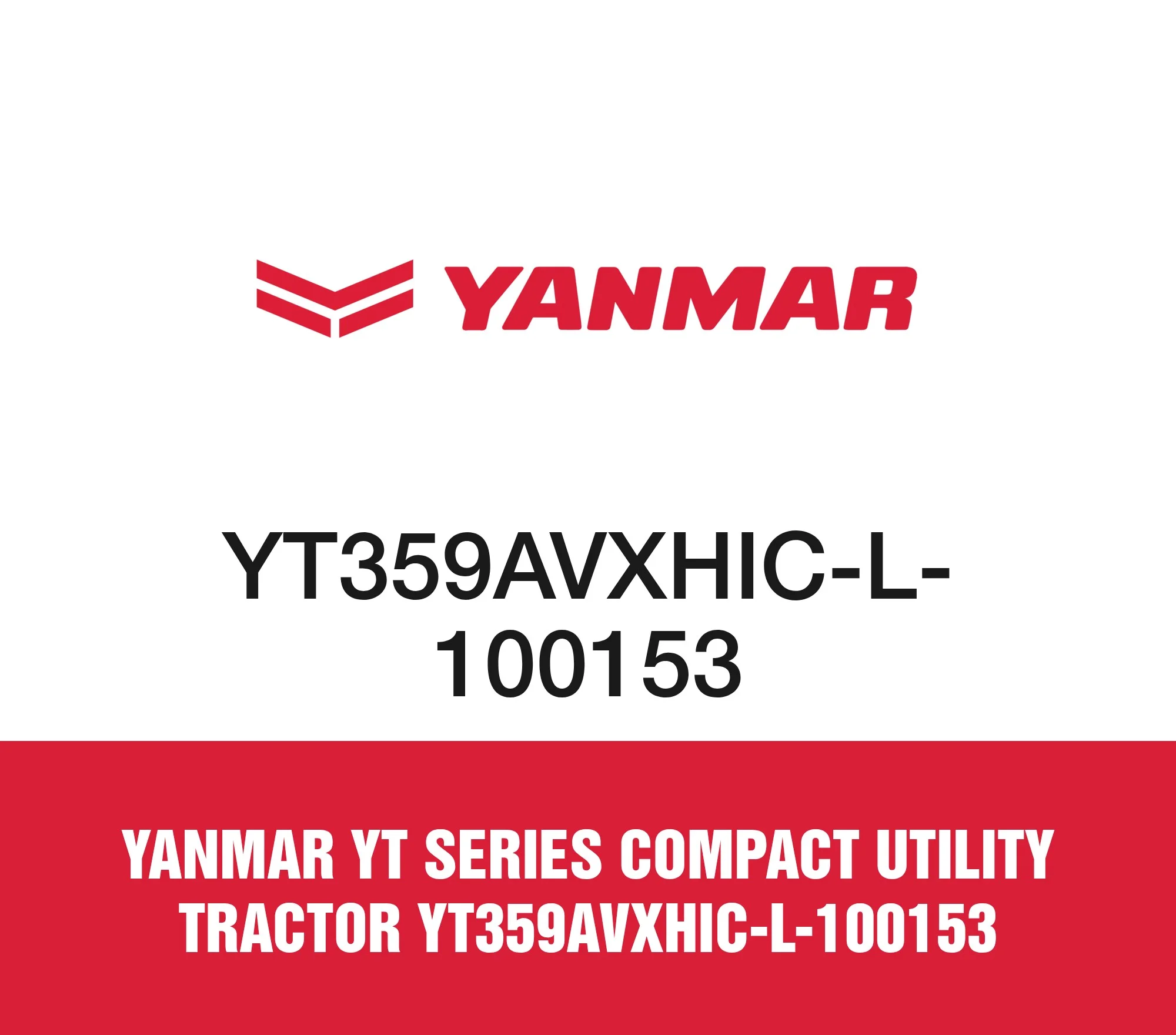 Yanmar YT Series Compact Utility Tractor YT359AVXHIC-L-100153
