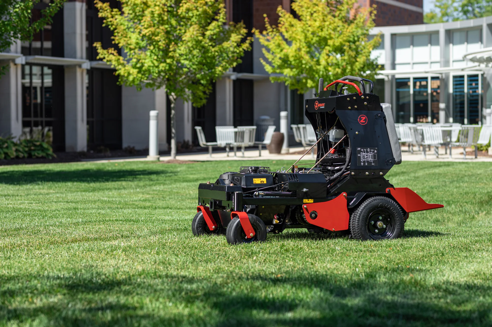 Z Turf Z Aerate 24 Stand On Aerator Za3624 Commercial Property Wide Angle product image