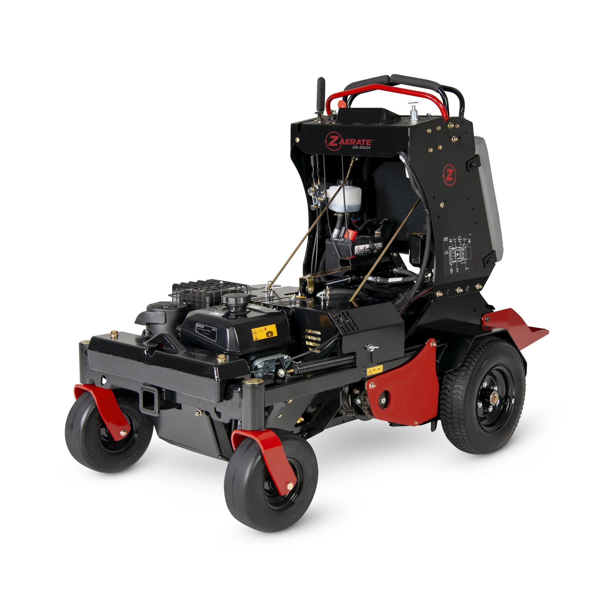 Z-Turf Z-Aerate 24 Stand-on Aerator ZA3624 Z Turf Z Aerate 24 Stand On Aerator Za3624 Front View Right product image