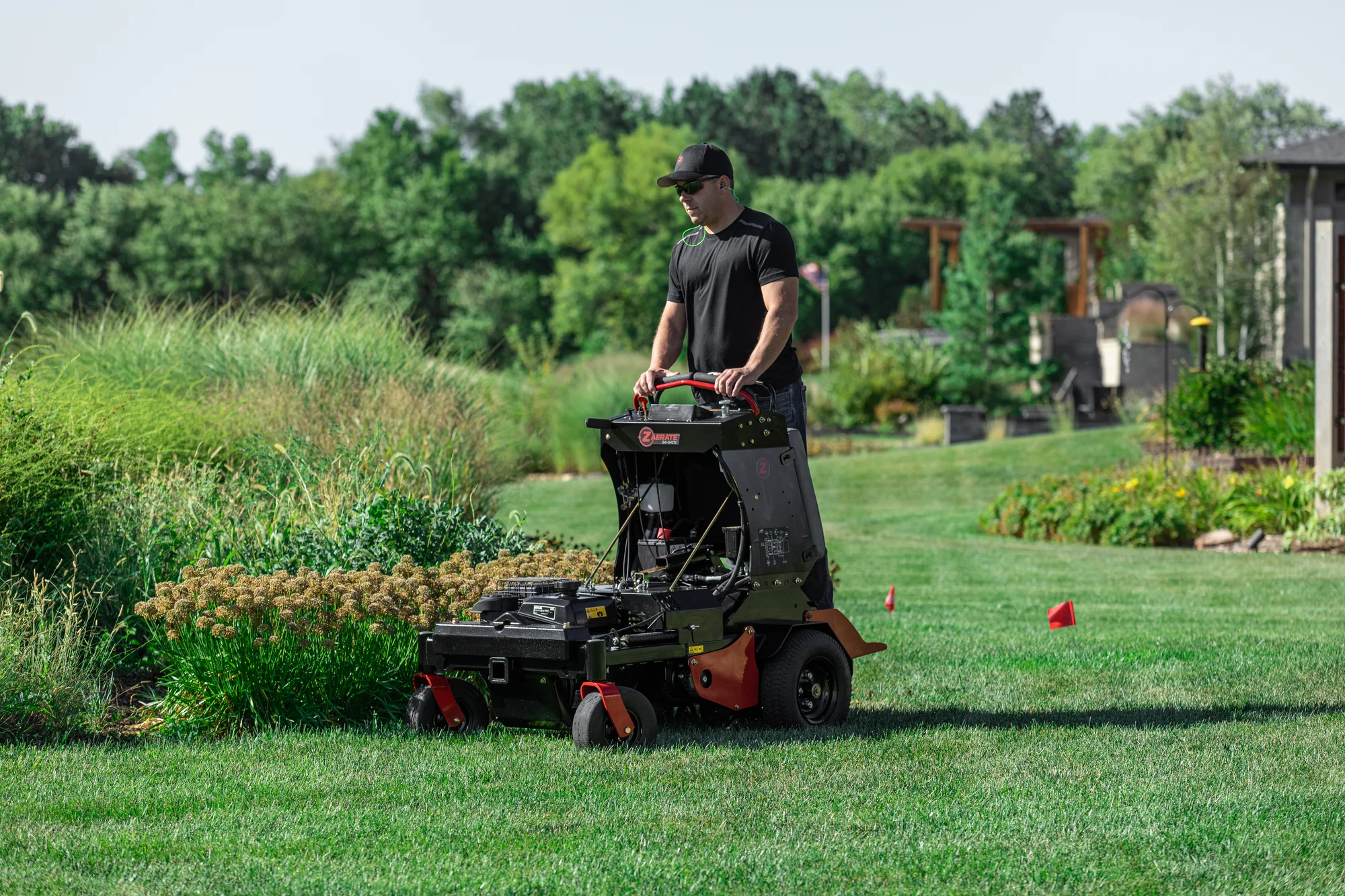 Z Turf Z Aerate 24 Stand On Aerator Za3624 Man On Aerator product image
