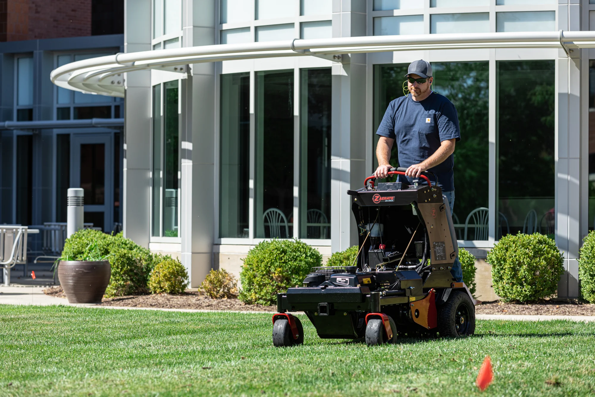 Z-Turf Z-Aerate 24 Stand-on Aerator ZA3624 Z Turf Z Aerate 24 Stand On Aerator Za3624 Man On Equipment product image