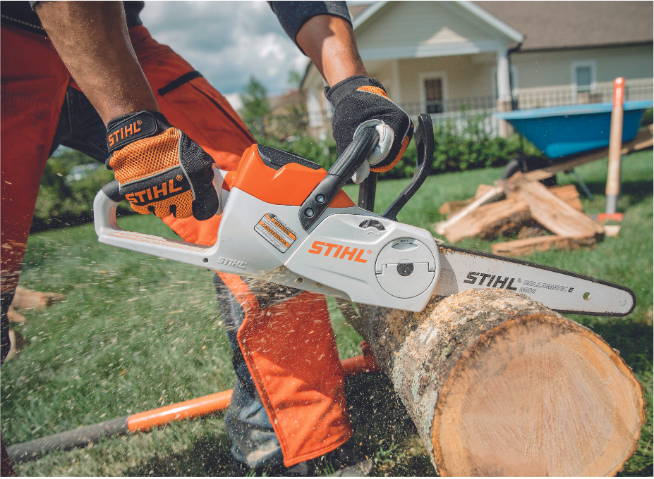 TENSION CHAIN ON CHAINSAW