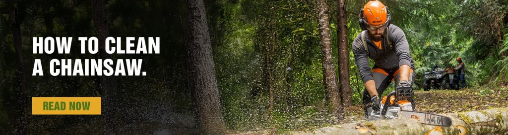 How to clean a chainsaw.