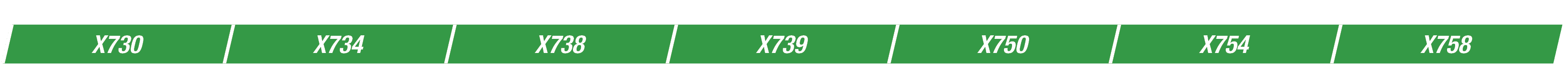 X730,X734,X738,X739,X750,X754,X758